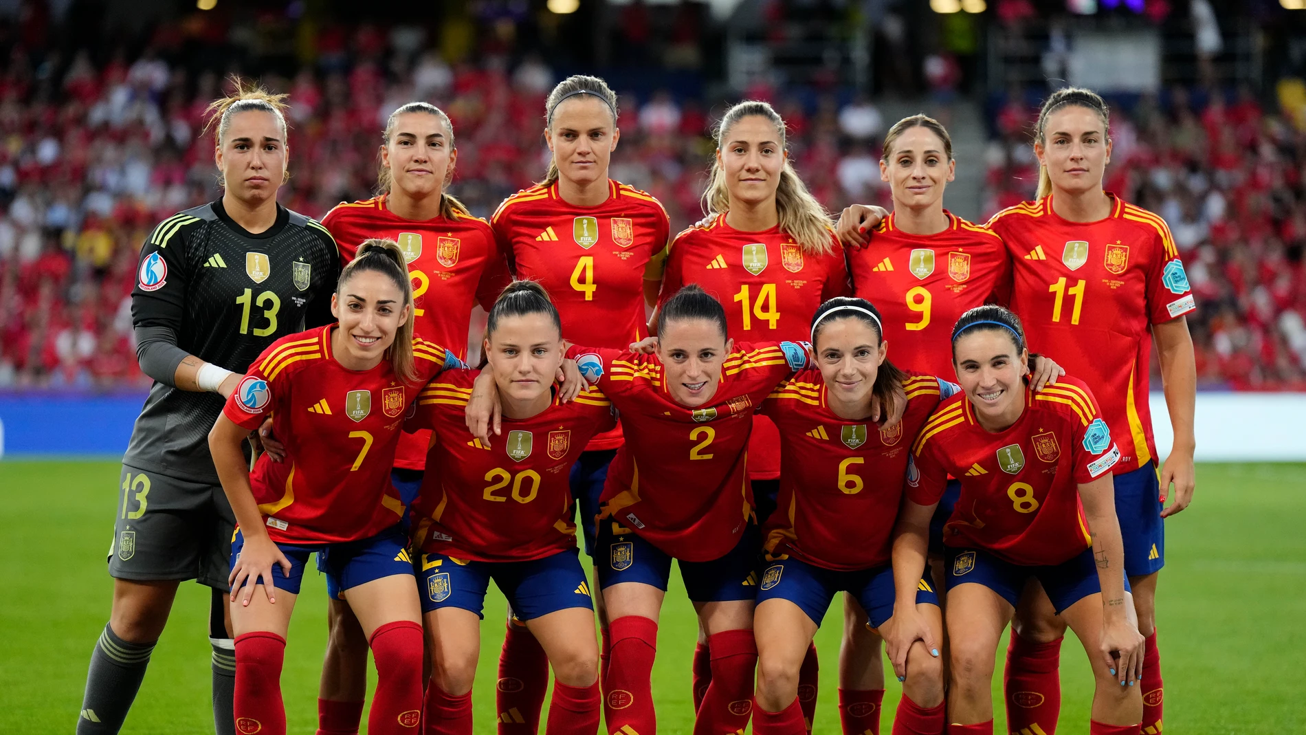El 11 de España ante Suiza en la EURO El 11 de España ante Suiza en la EURO