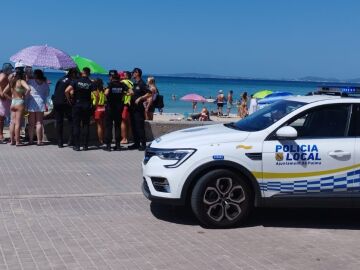 Pánico en la playa de Palma tras el brutal ataque de un animal marino a una bañista octogenaria Pánico en la playa de Palma tras el brutal ataque de un animal marino a una bañista octogenaria