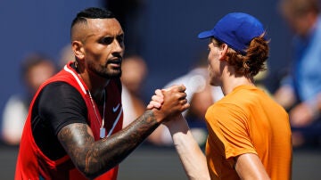 Kyrgios y Sinner en el Miami Open de 2022