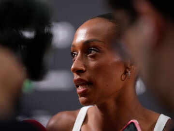 Ana Peleteiro en una rueda de prensa