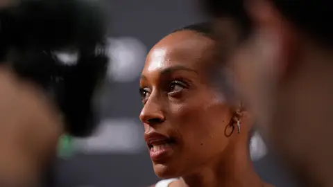 Ana Peleteiro en una rueda de prensa Ana Peleteiro en una rueda de prensa