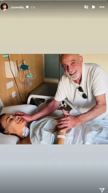 Irene Villa, desde el hospital tras ser operada Irene Villa, desde el hospital tras ser operada
