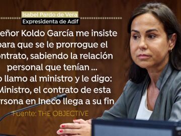 Expresidenta de Adif, Isabel Pardo de Vera