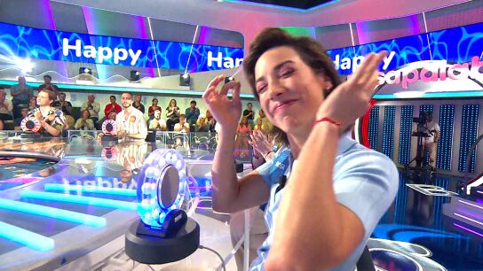 Rosa, totalmente &lsquo;Happy&rsquo; en La Pista: &iexcl;acierto a la primera para su &aacute;lbum de Pasapalabra!