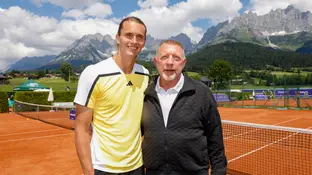 Zverev y Becker Zverev y Becker
