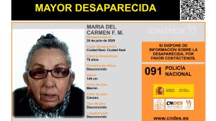 Mar&iacute;a del Carmen Ferr&aacute;ndiz, mujer desaparecida en Ciudad Real. 