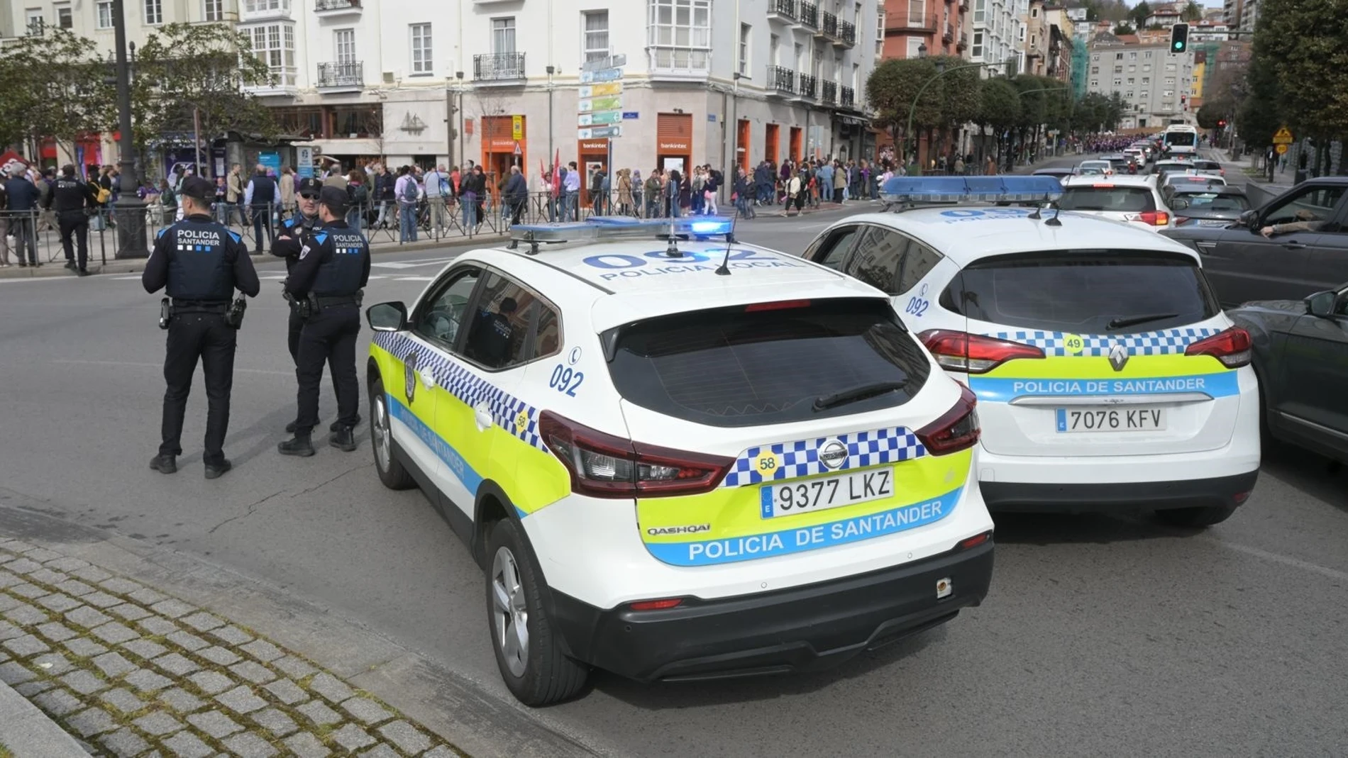 Coches de la Policía Local de Santander. Coches de la Policía Local de Santander.