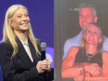 Gwyneth Paltrow en un montaje con Andy Byron y Kristin Cabot durante el concierto de Coldplay