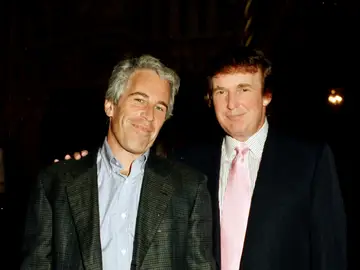 Epstein y Trump en una foto de archivo Epstein y Trump en una foto de archivo