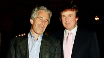 Epstein y Trump en una foto de archivo Epstein y Trump en una foto de archivo