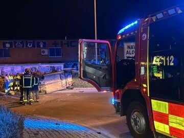 Imagen del accidente en Collado Villalba, Madrid