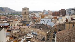 Imagen panor&aacute;mica de la ciudad de Logro&ntilde;o desde la Concatedral de Santa Mar&iacute;a de la Redonda