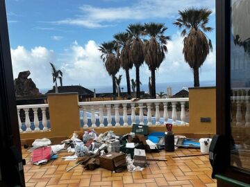 Foto de una zona del hotel okupado