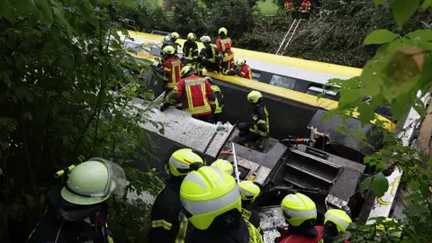 El tren que ha descarrilado El tren que ha descarrilado
