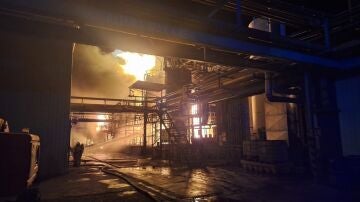 Un incendio en una empresa química de Zuera (Zaragoza) obliga a activar el nivel 1 de emergencias