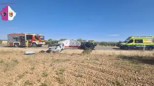 Imagen del accidente en el que perdían la vida los tres menores Imagen del accidente en el que perdían la vida los tres menores
