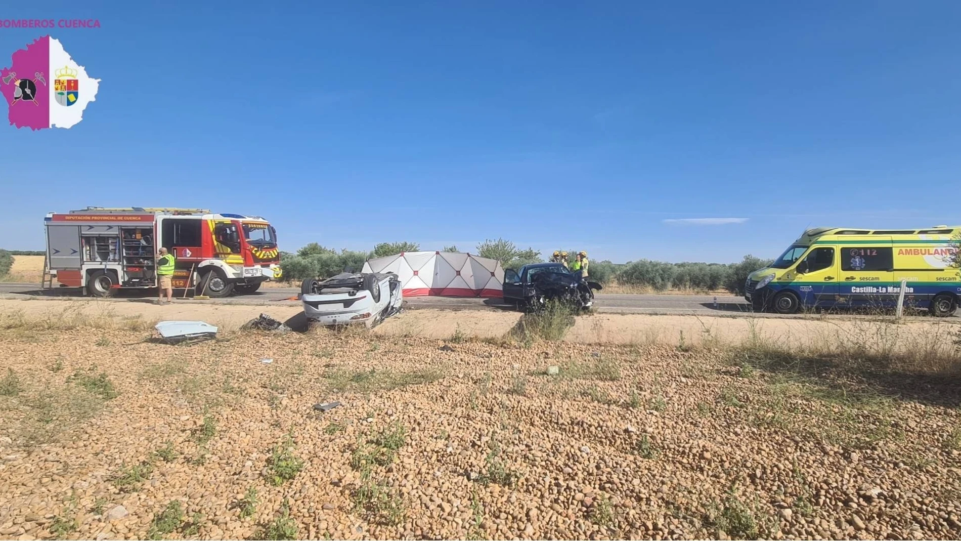 Imagen del accidente en el que perdían la vida los tres menores Imagen del accidente en el que perdían la vida los tres menores