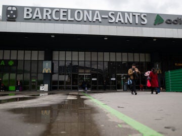 Imagen del exterior de la estación de Sants