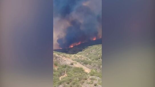 Imagen del incendio en Tenerife