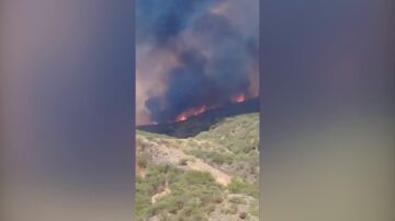 Imagen del incendio en Tenerife