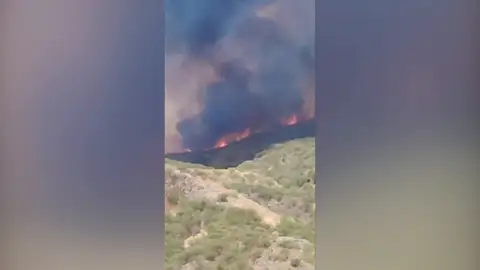Imagen del incendio en Tenerife Imagen del incendio en Tenerife
