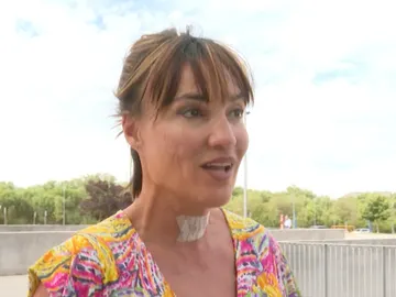 Irene Villa saliendo del hospital Irene Villa saliendo del hospital