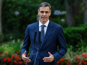 Pedro Sánchez en el Palacio de Marivent, en Palma de Mallorca