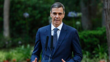 Pedro Sánchez en el Palacio de Marivent, en Palma de Mallorca