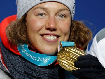 Laura Dahlmeier, con su oro en los JJOO de Invierno en Pyeongchang 2018