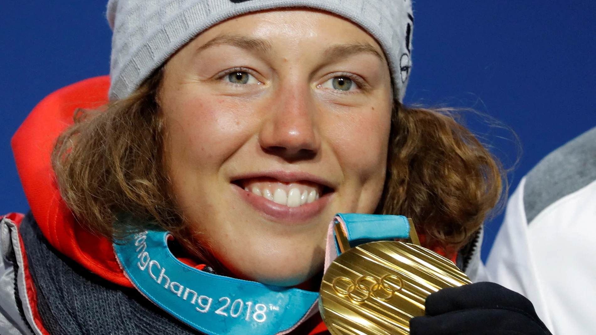 Laura Dahlmeier, con su oro en los JJOO de Invierno en Pyeongchang 2018 Laura Dahlmeier, con su oro en los JJOO de Invierno en Pyeongchang 2018