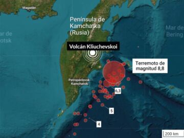 Terremoto de magnitud 8,8 en Kamchatka