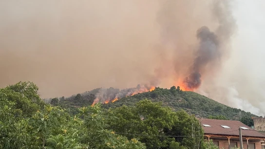 El incendio de Cuevas del Valle en Ávila El incendio de Cuevas del Valle en Ávila
