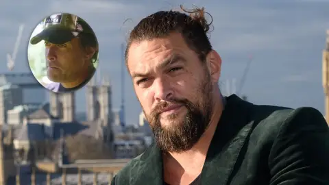 Jason Momoa con y sin barba Jason Momoa con y sin barba