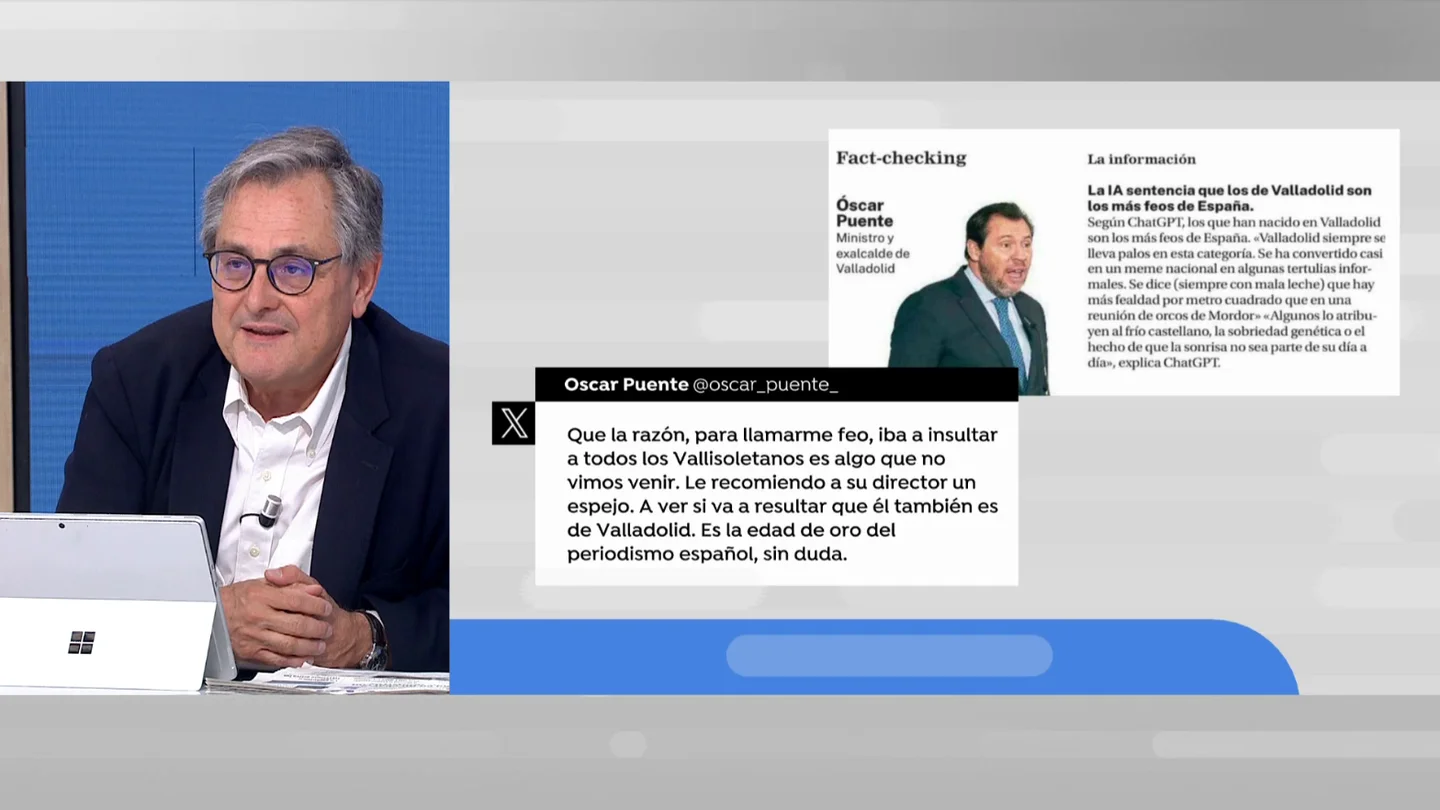 Paco Marhuenda pide perdón a Oscar Puente Paco Marhuenda pide perdón a Oscar Puente