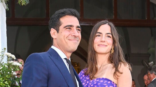 Alberto Herrera y Blanca Llandres en una boda