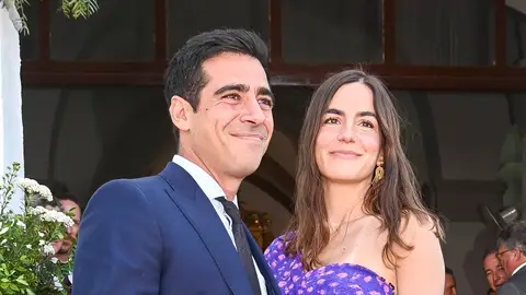 Alberto Herrera y Blanca Llandres en una boda Alberto Herrera y Blanca Llandres en una boda