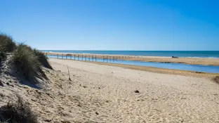 La playa de Matalascañas, en Huelva La playa de Matalascañas, en Huelva
