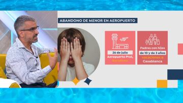 Niño abandonado aeropuerto