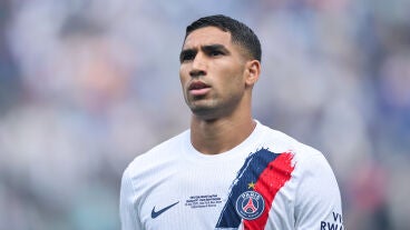 Achraf Hakimi en la final del Mundial de Clubes ante el Chelsea