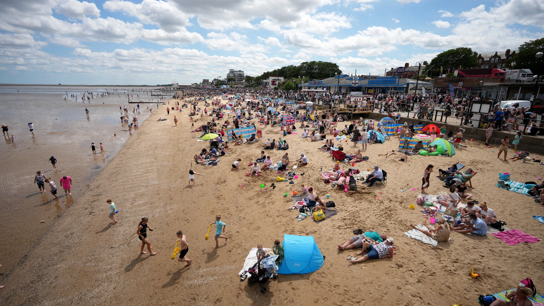 Playa de Cleethorpes. Playa de Cleethorpes.