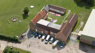 Imagen aérea del campamento Imagen aérea del campamento