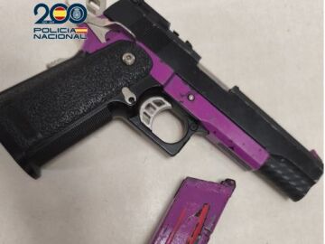 Pistola simulada