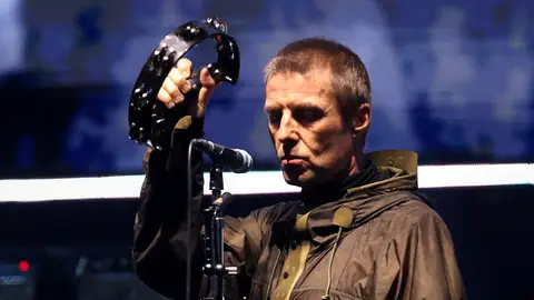 Liam Gallagher, de Oasis, durante la gira 'Live 25' Liam Gallagher, de Oasis, durante la gira 'Live 25'