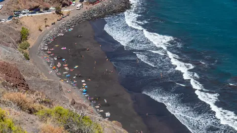 Playa de Tenerife en una foto de archivo Playa de Tenerife en una foto de archivo