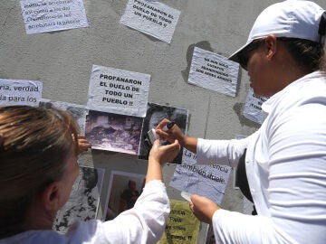 - Familiares de víctimas participan en una protesta en Ciudad Juárez (México) 