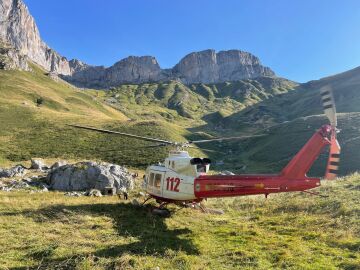 Imagen del rescate en Picos de Europa. 