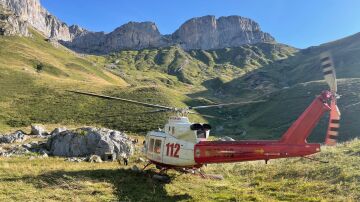 Imagen del rescate en Picos de Europa. 