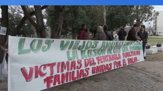 Manifestaci&oacute;n familiares fentanilo Argentina