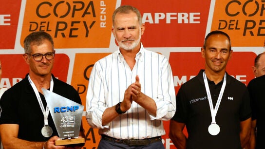 Felipe VI en la entrega de premios de la Copa del Rey de vela