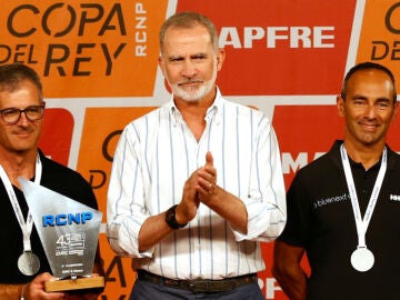 Felipe VI en la entrega de premios de la Copa del Rey de vela